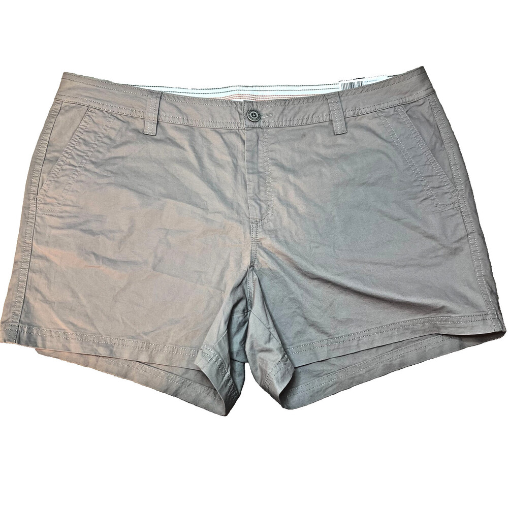 Natural Reflections - Women's 18W Shorts Khaki Safari 4-Pocket 4" Inseam